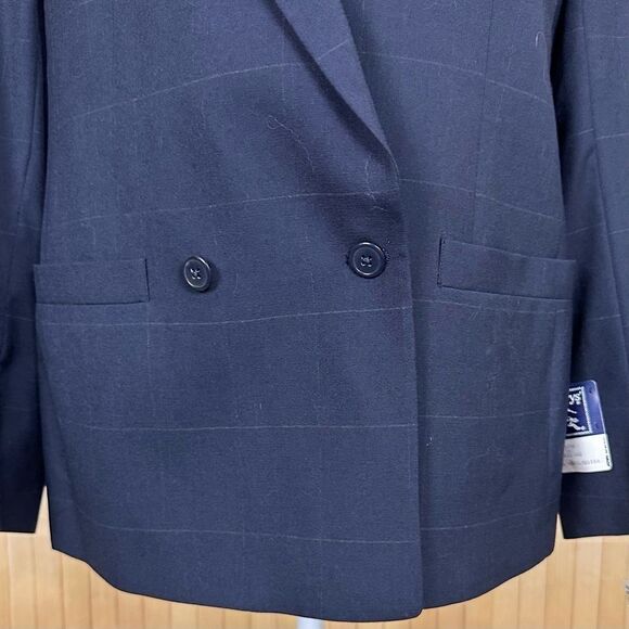 BURBERRYS’ Vintage Dead Stock Skirt Suit Size 14 - Picture 3 of 16